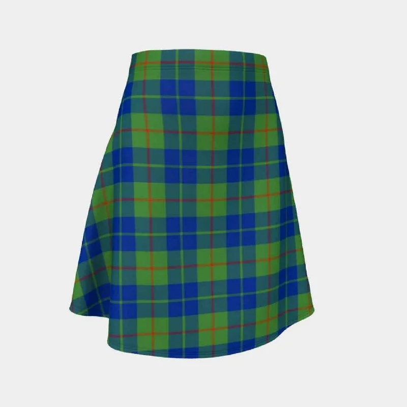 Barclay Hunting Ancient Tartan Flared Skirt silk skirt elegant