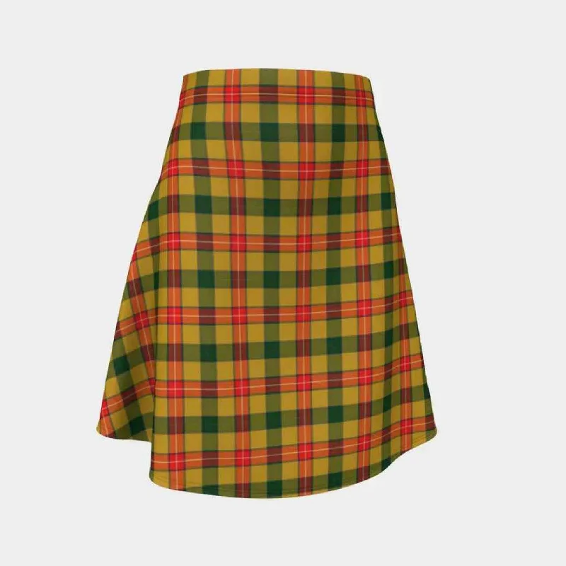 Baxter Tartan Flared Skirt patchwork skirt art