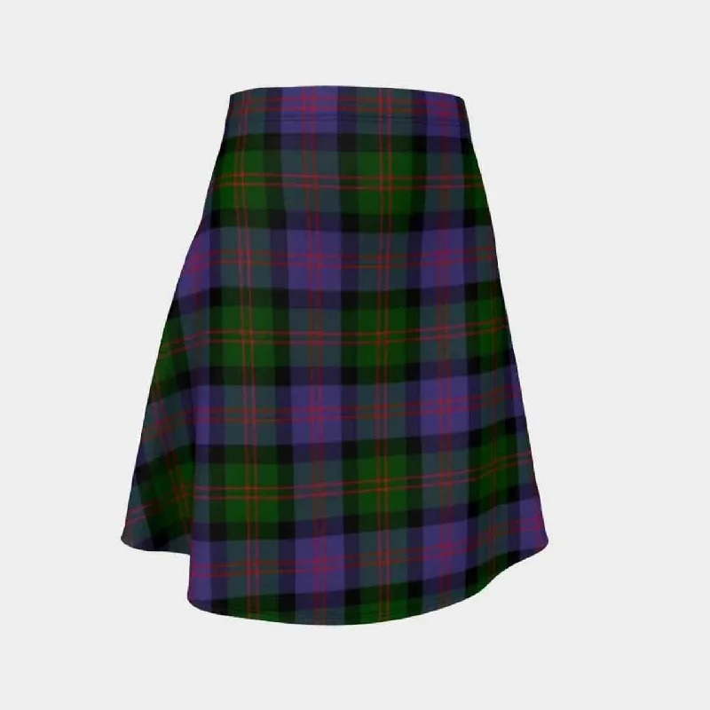 Blair Modern Tartan Flared Skirt tiered skirt playful