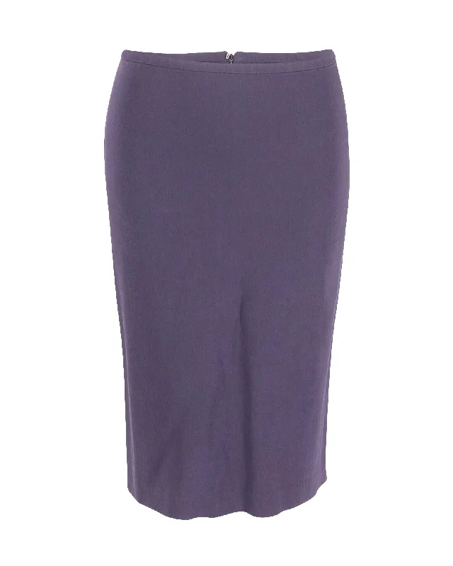 Navy Blue Cotton Pencil Skirt by Sportmax vintage skirt charm