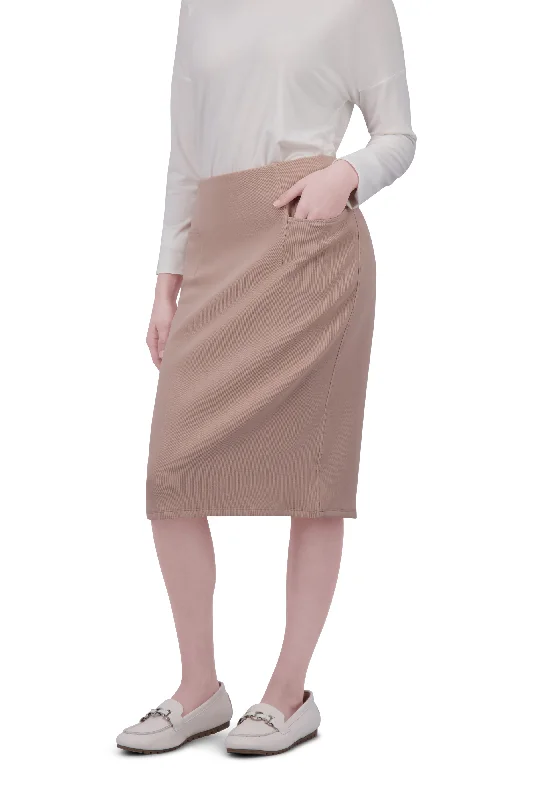 Perfect Fit Pencil Skirt 24" - Mushroom lace skirt intricate