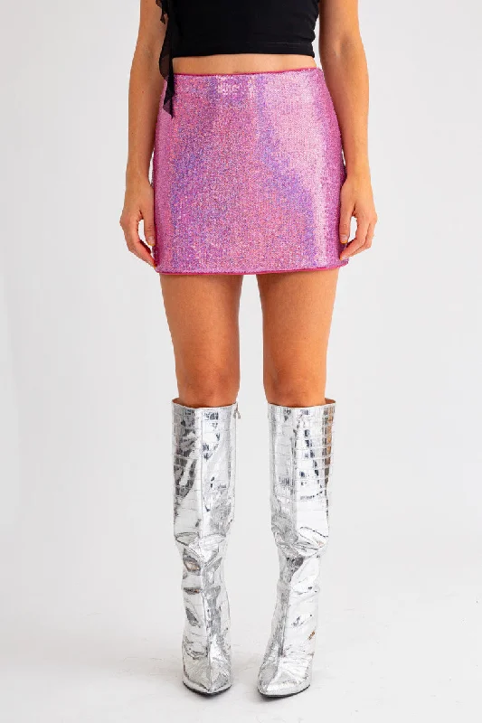 Want Her Sequin Mini Skirt corduroy skirt durable